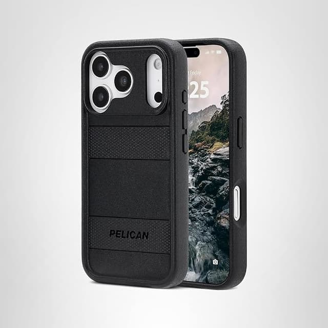 Pelican Protector iPhone 17 Pro Case [Compatible with MagSafe] Rugged Magnetic Phone Case with 16ft Military-Grade Drop Protection - Heavy Duty Phone Cover for iPhone 17 Pro - Black